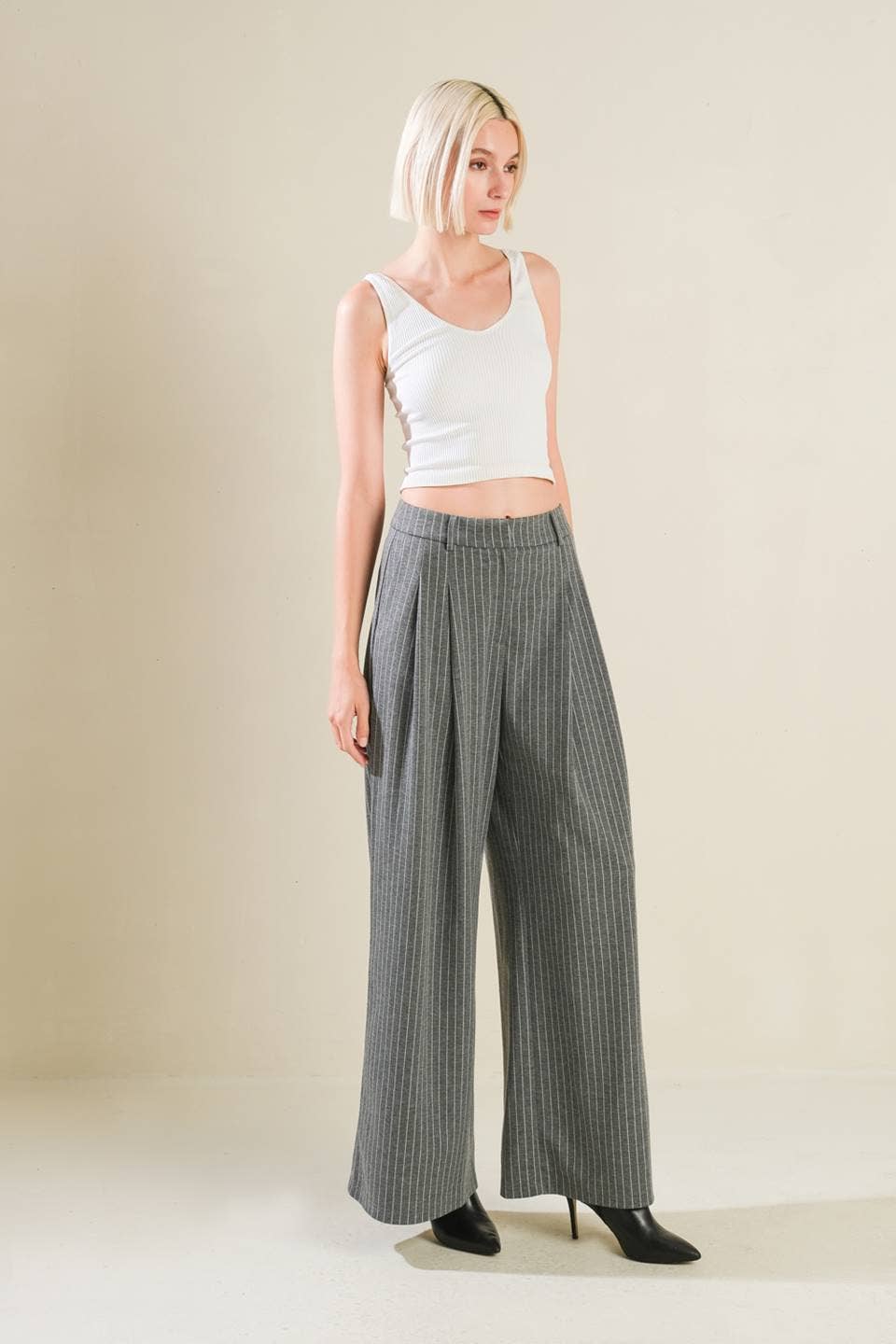 Woolen Striped Pants