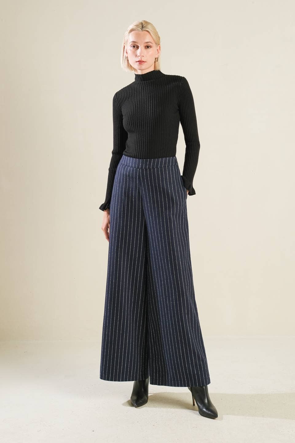 Woolen Striped Pants
