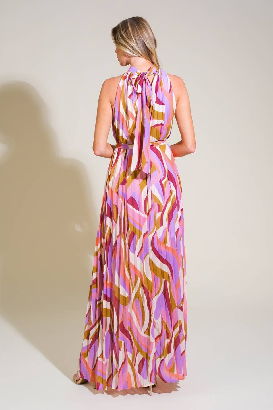 Flowing Halter Maxi Dress