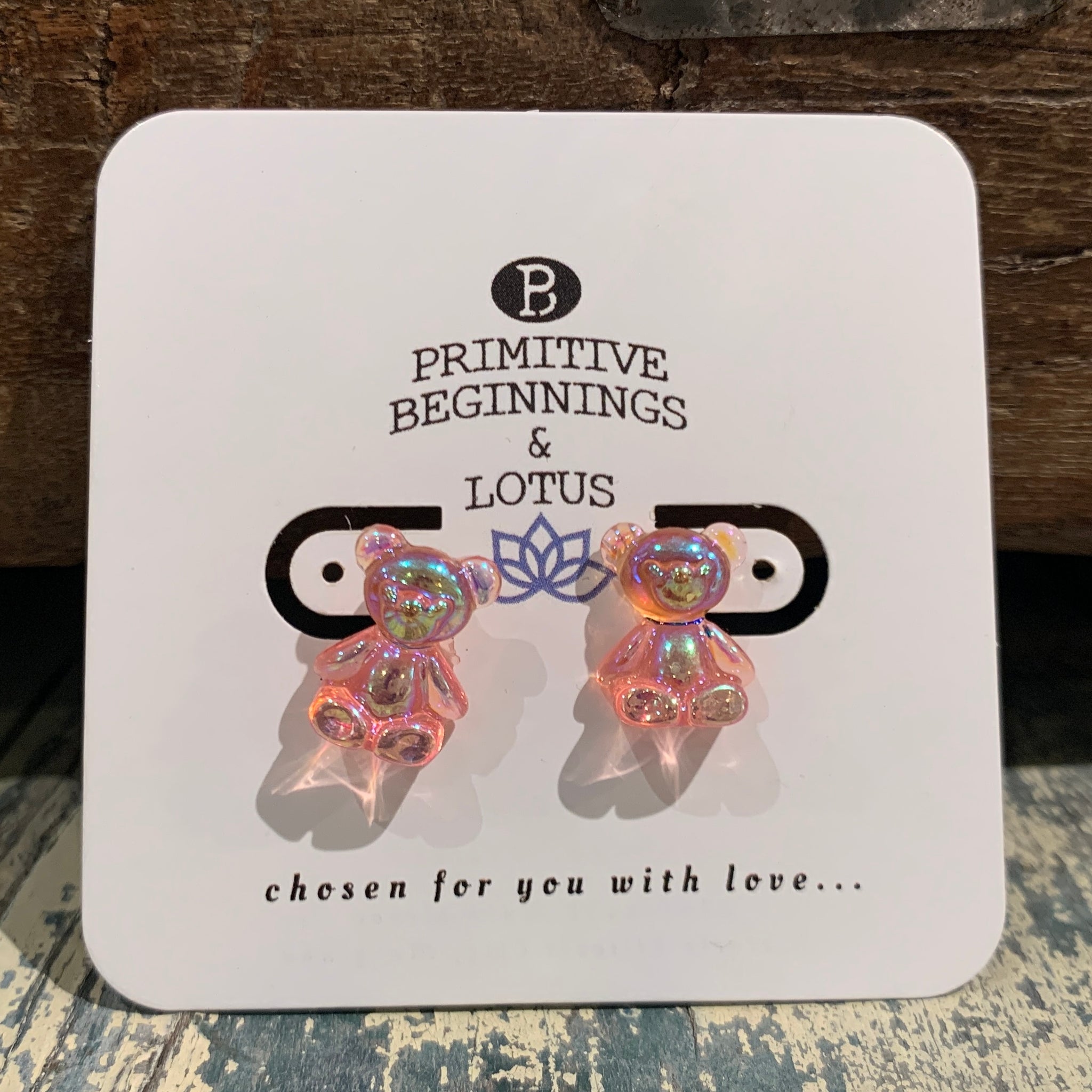 Pearlescent Gummy-Bear Earrings