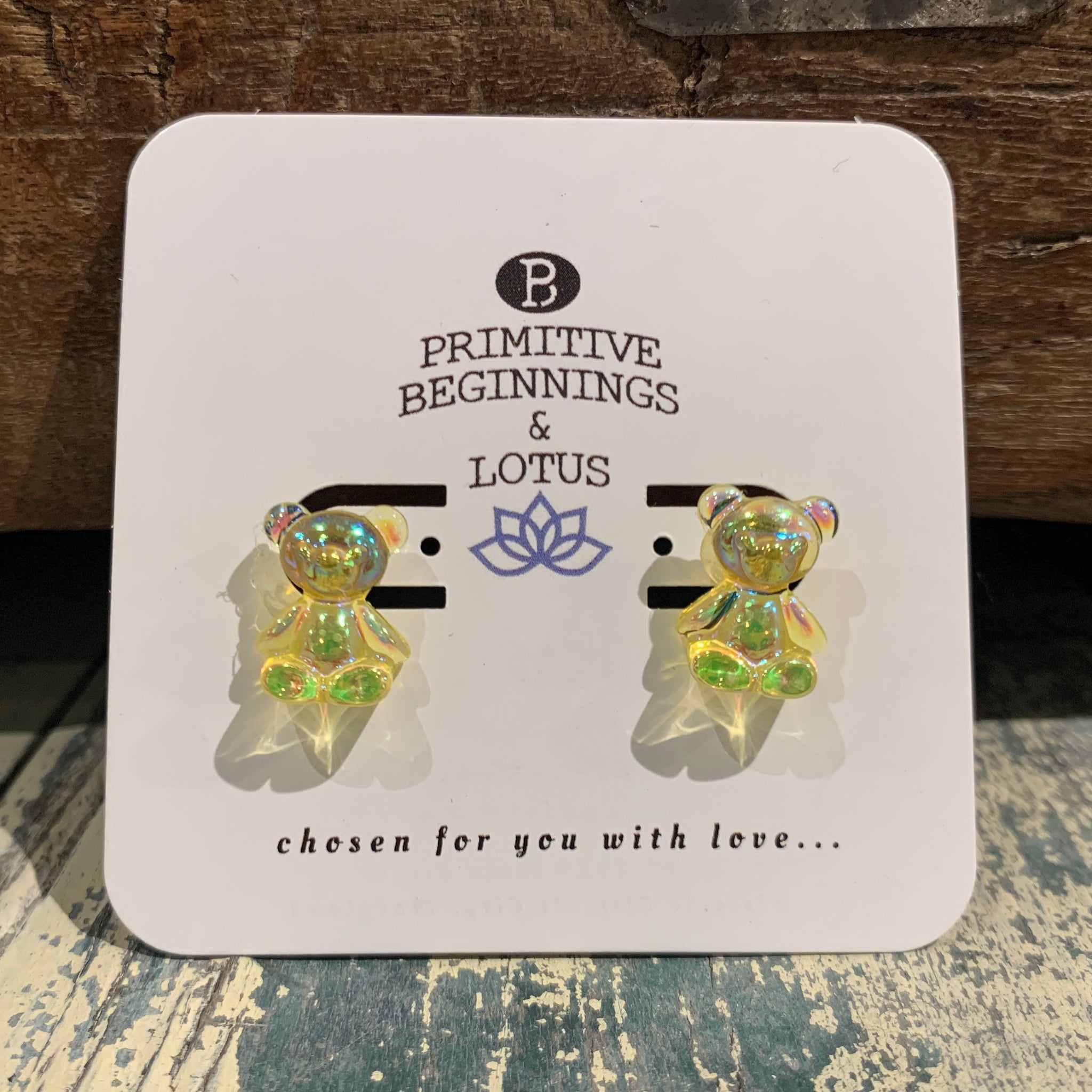 Pearlescent Gummy-Bear Earrings