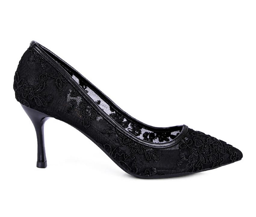 Lace Stiletto Party Pump