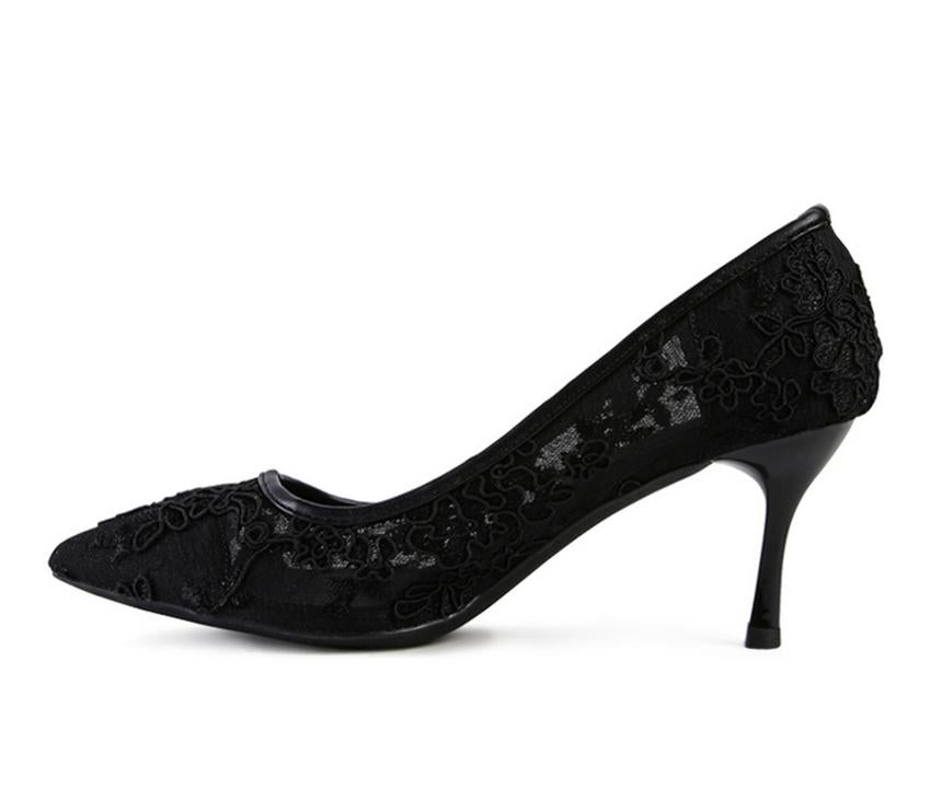 Lace Stiletto Party Pump