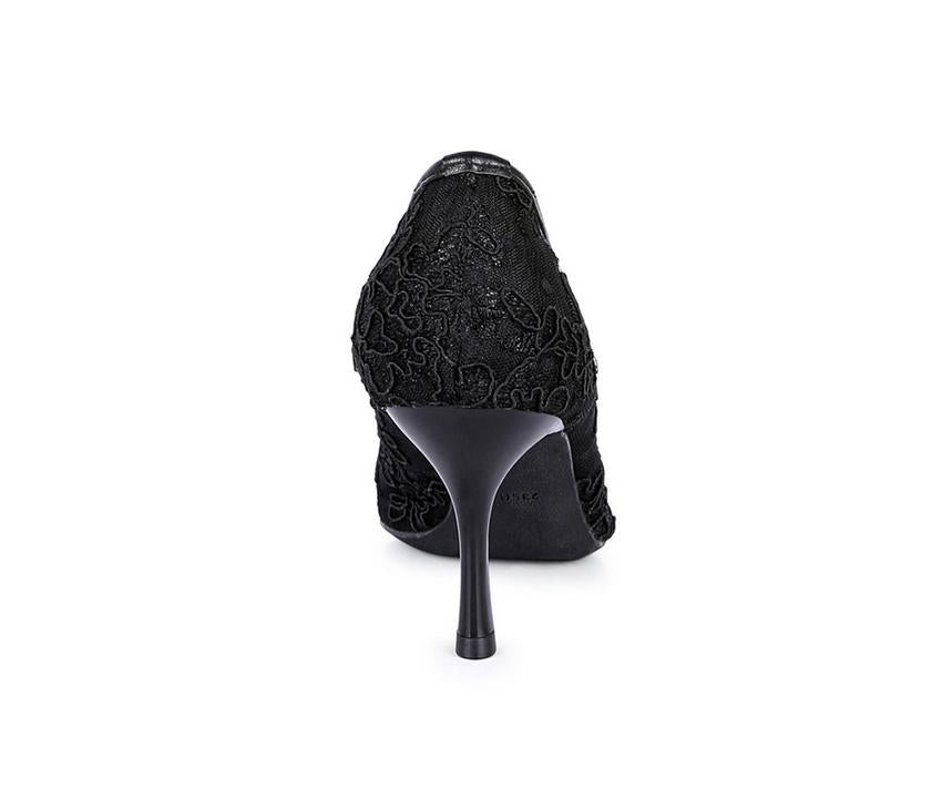 Lace Stiletto Party Pump