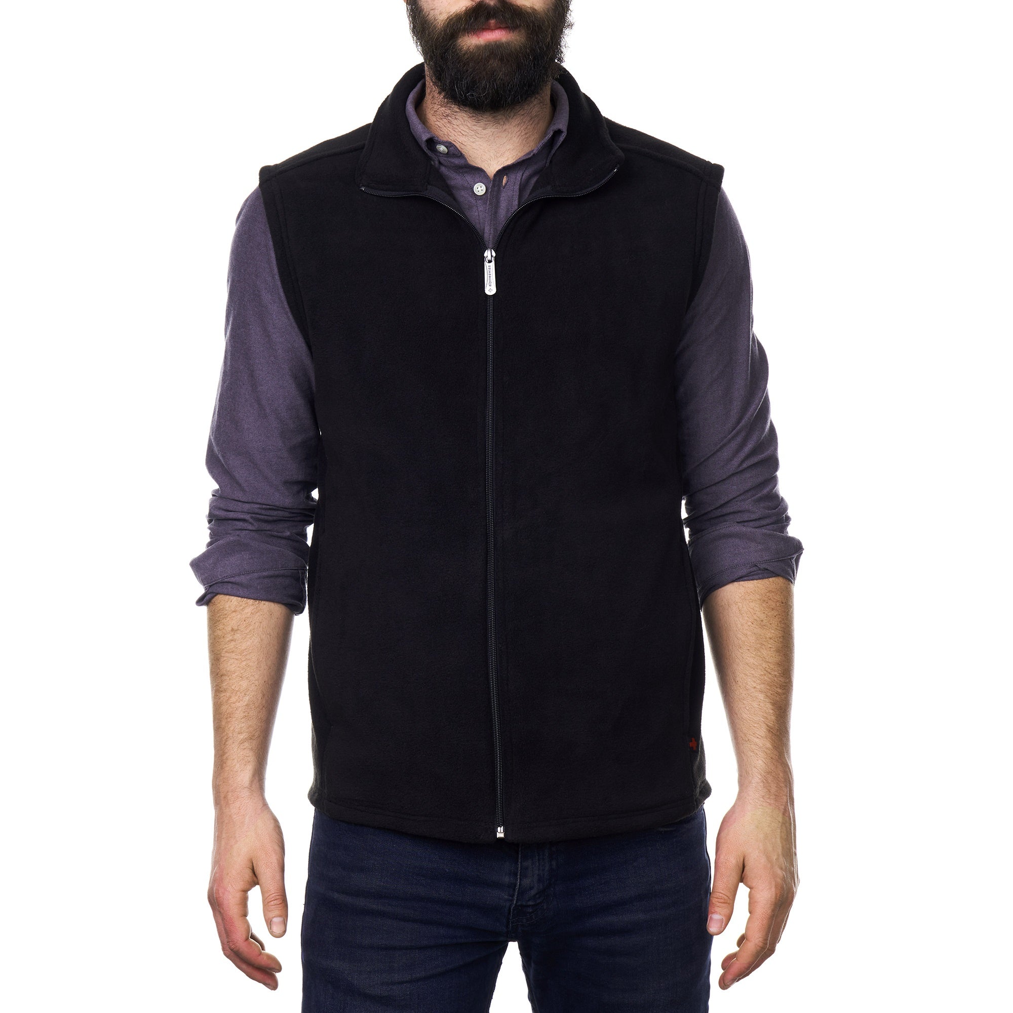 CAV-Mens Full Zip Up Fleece Vest