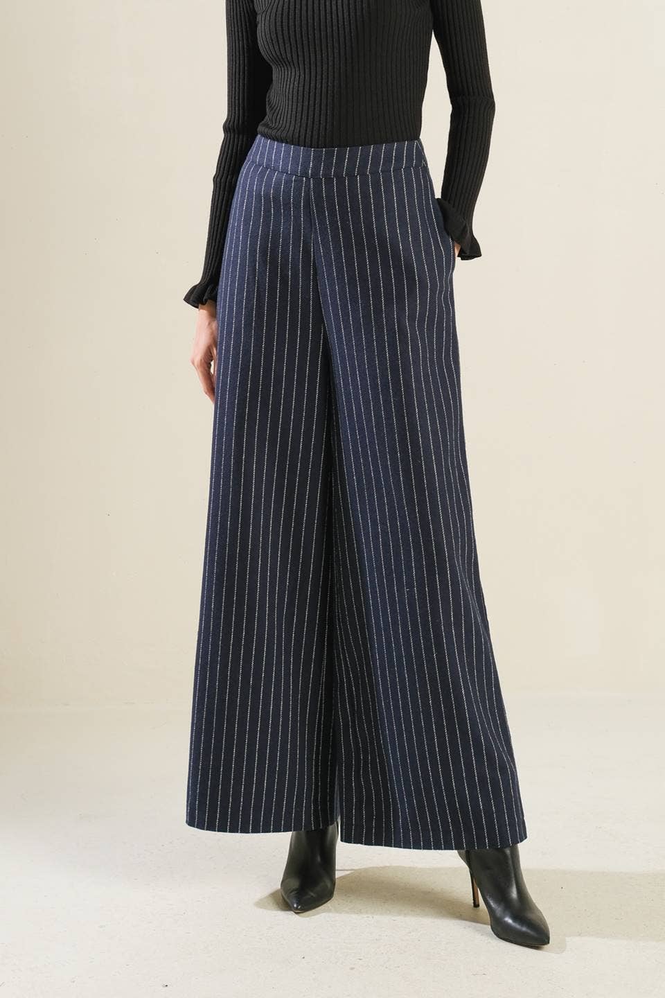 Woolen Striped Pants
