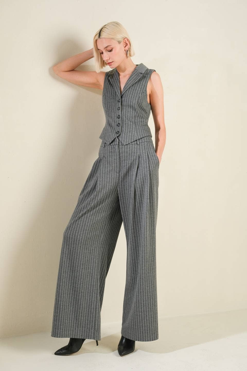 Woolen Striped Pants