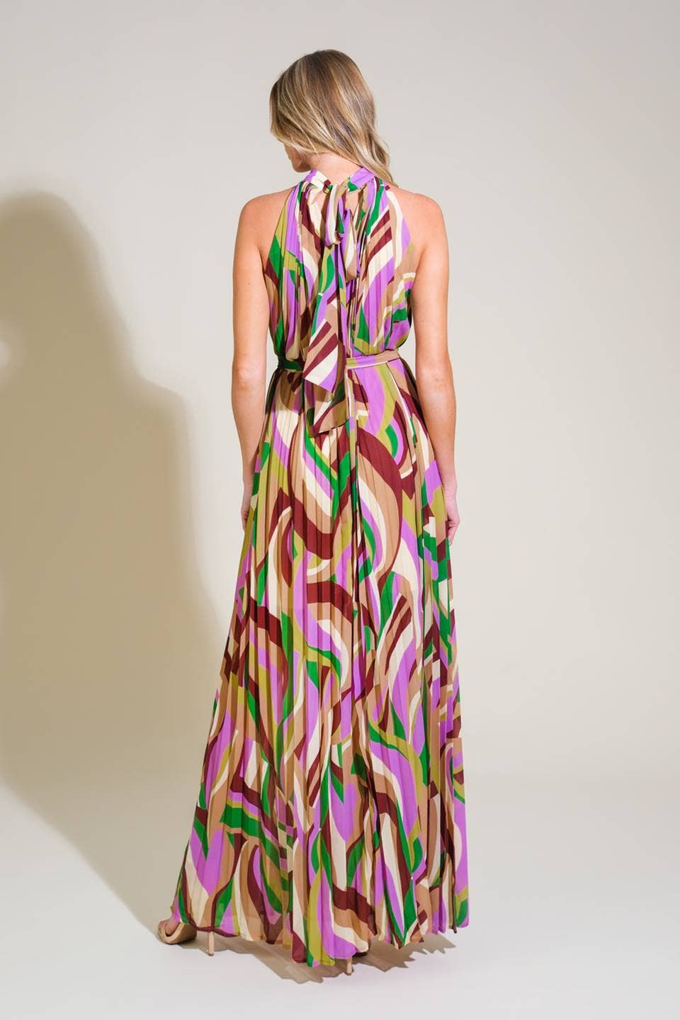 Flowing Halter Maxi Dress