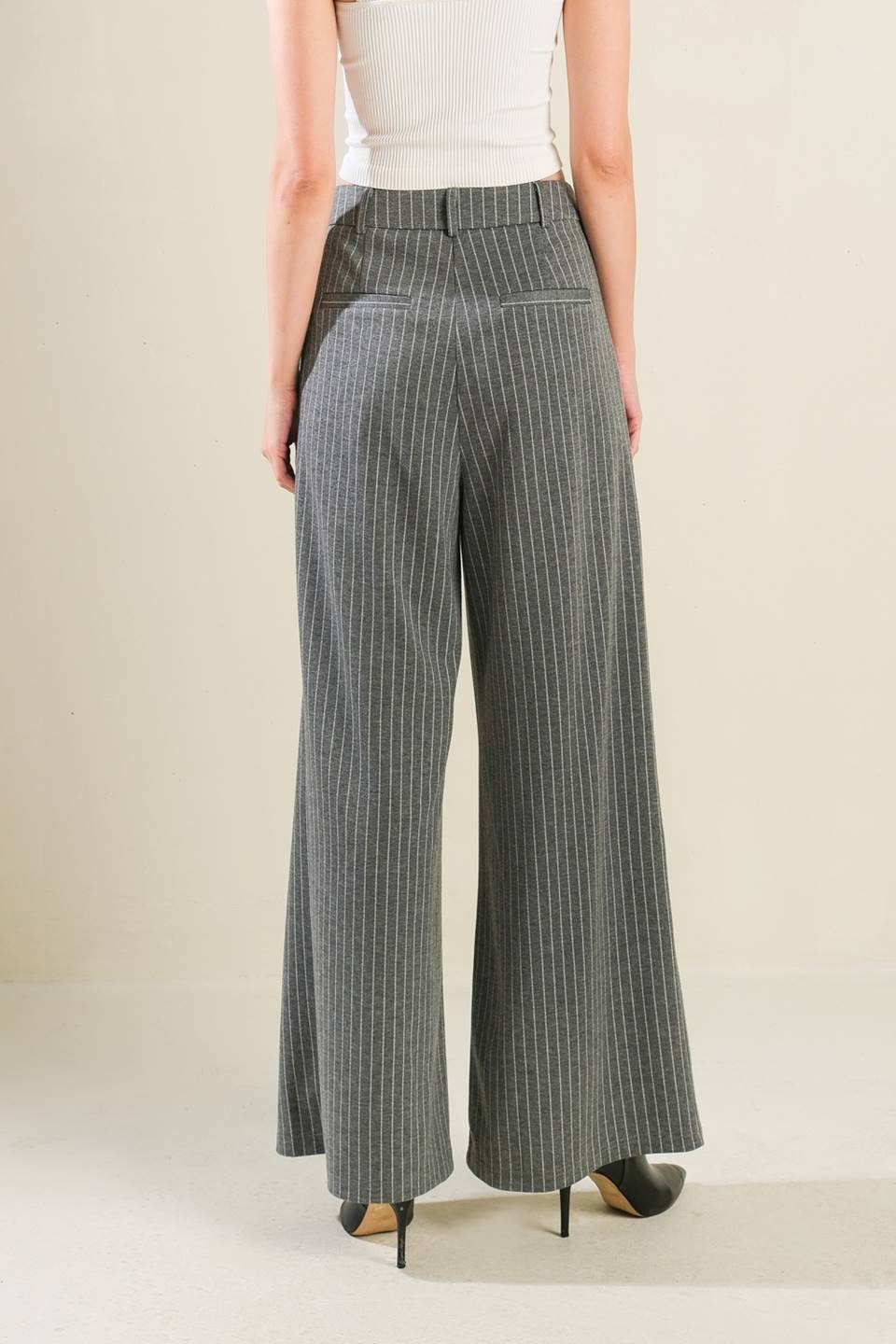 Woolen Striped Pants