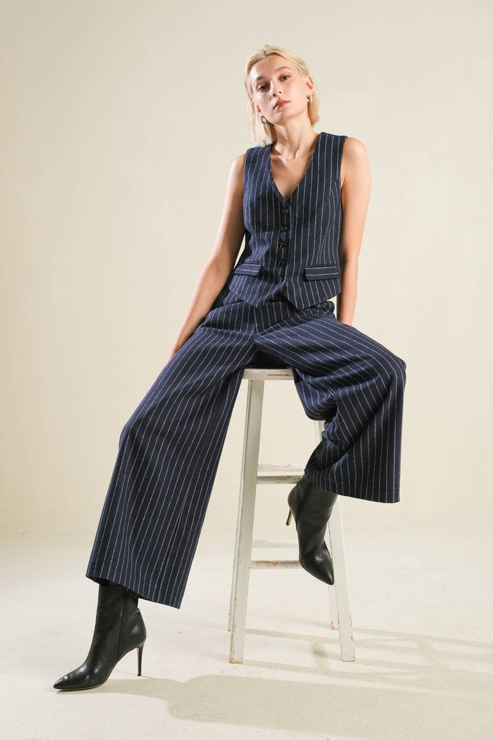 Woolen Striped Pants