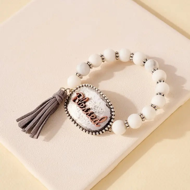 Stone Beaded Stretch Bracelets