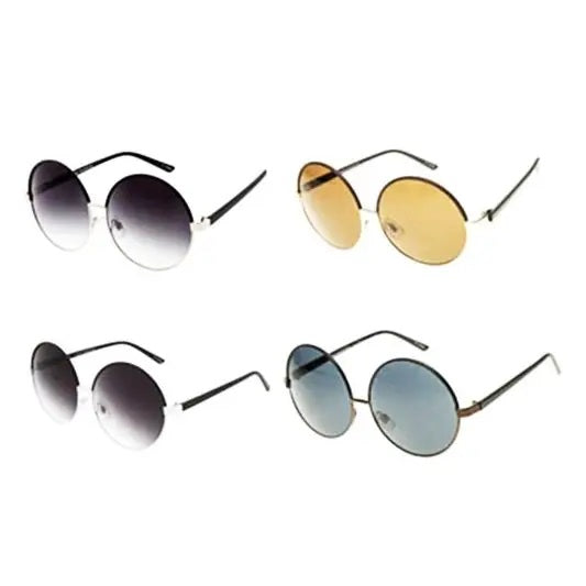 Unisex Round Rimmed Fashion Sunglassess