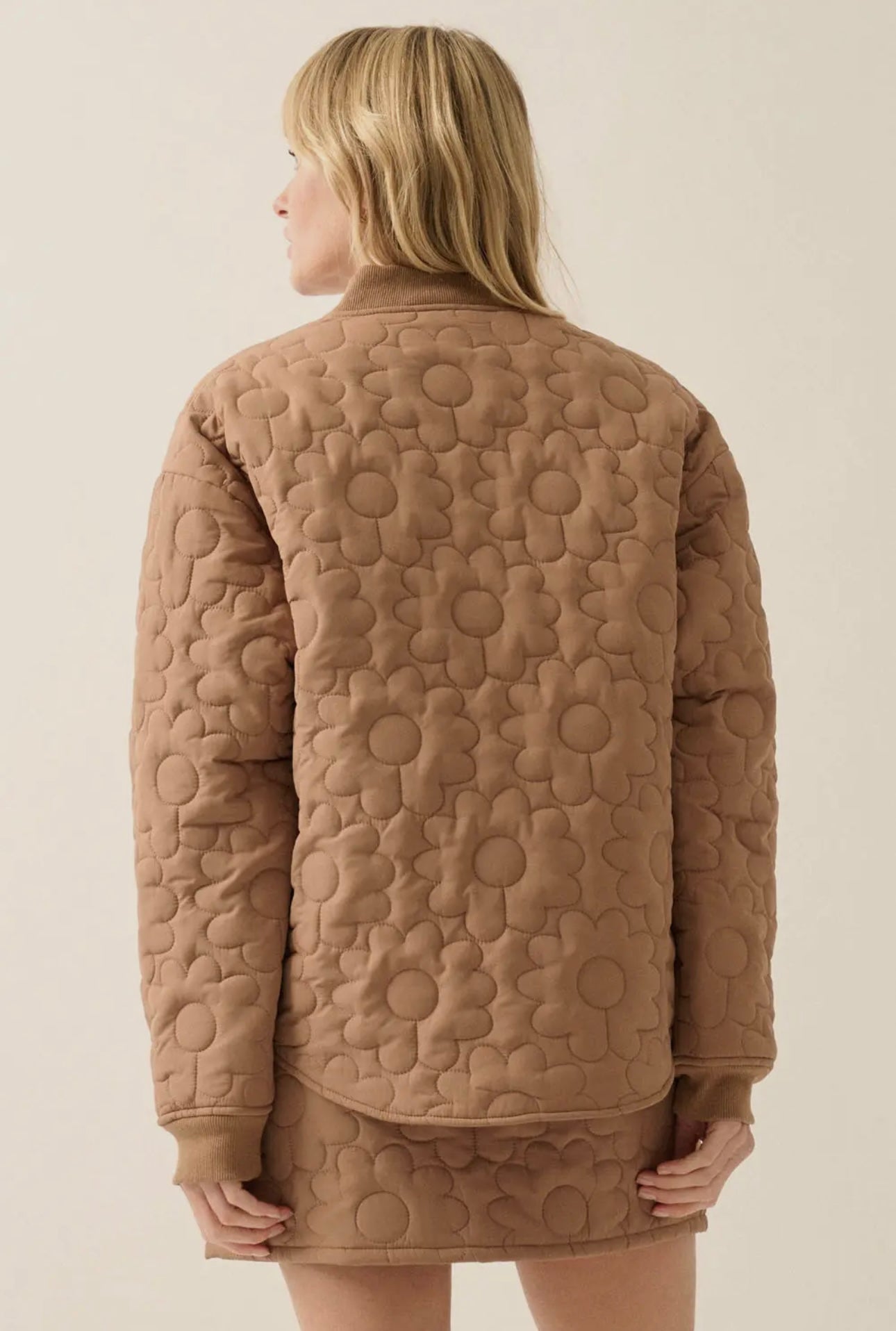 Downy Daisies Floral Quilted Jacket