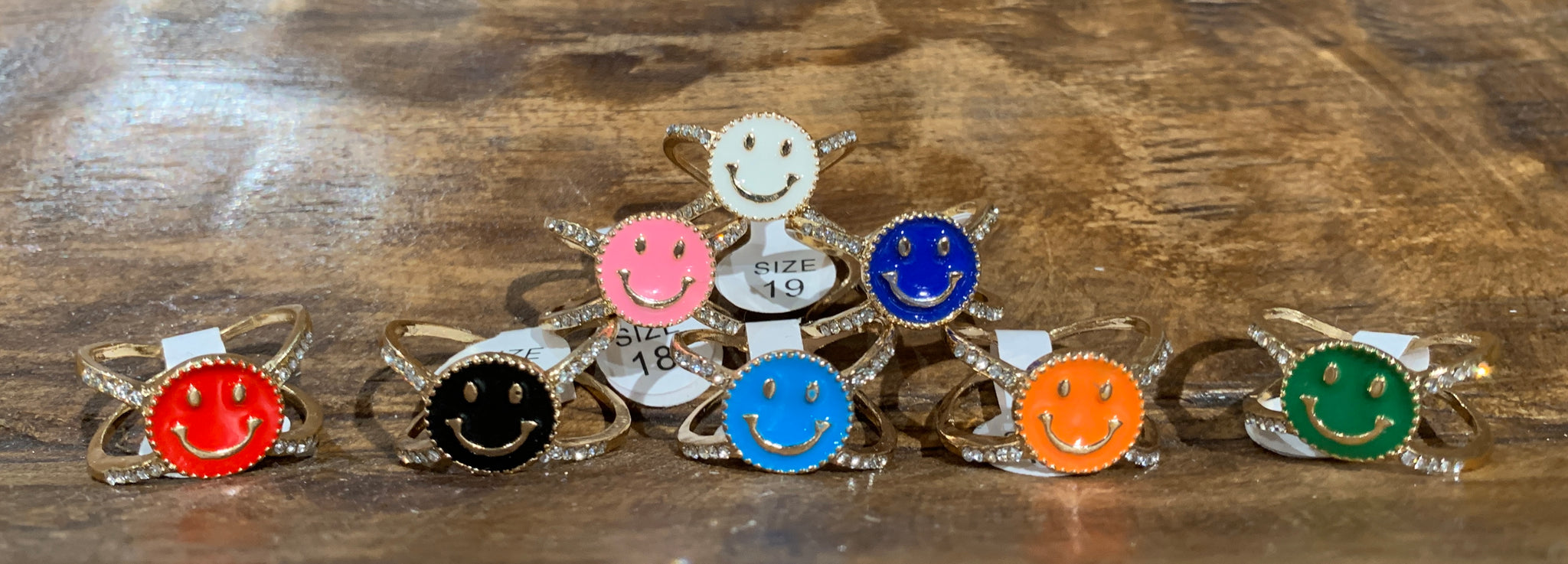 Double Banded Smiley Rings
