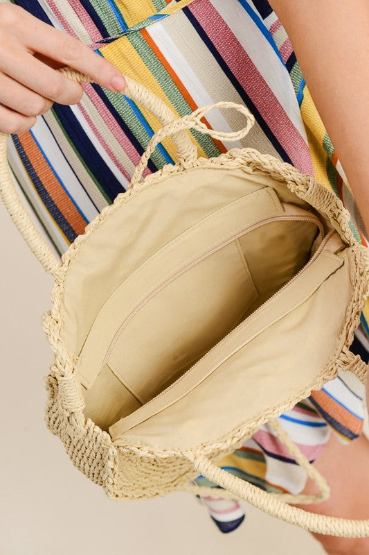 Hand Woven Circular Bag