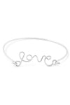 Wire Cursive Love Cuff Bracelet