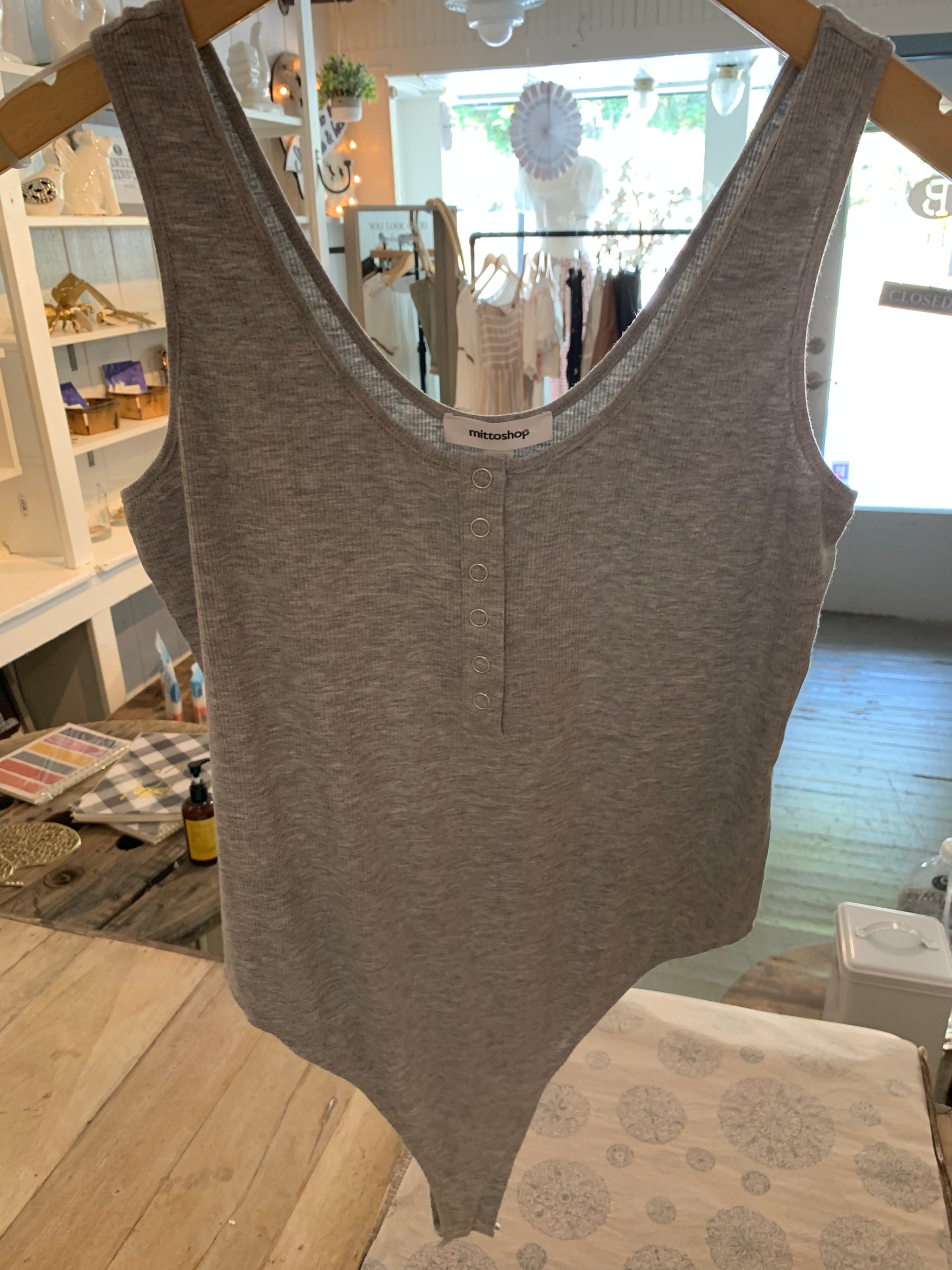 Grey Dreamer Bodysuit