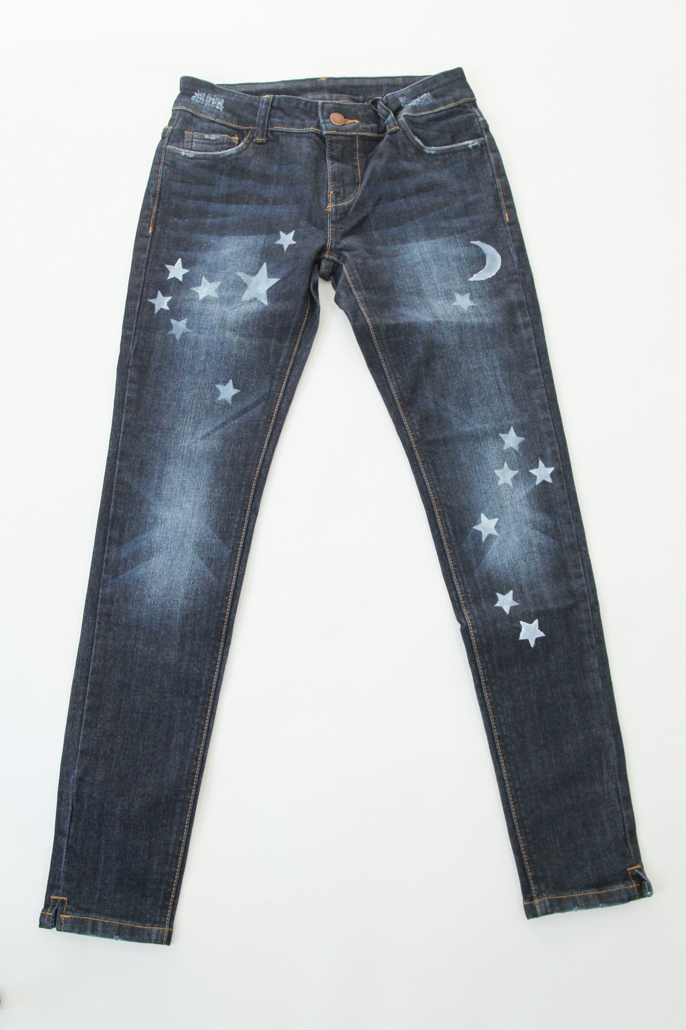 Low Rise Skinny Star Jeans